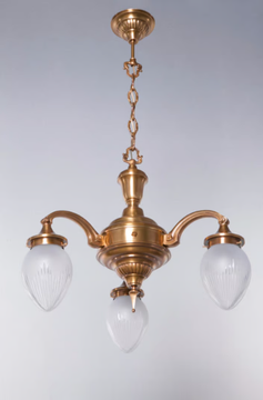 BRATISLAVA 3 - Brass chandelier by Patinas Lighting - view 3